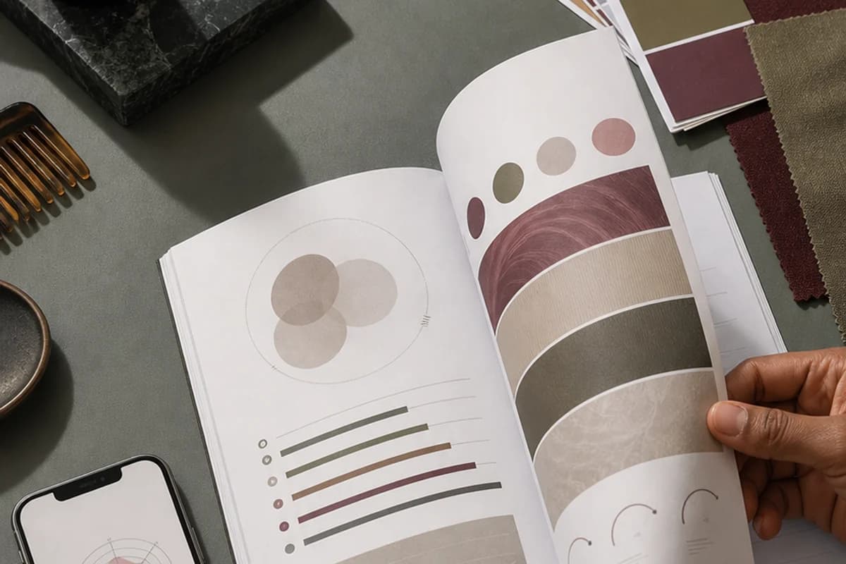 Private beauty report displayed on a laptop with a phone and simple grooming items